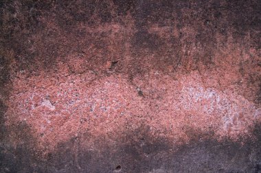 Kahverengi sıva ile kaplanmış eski bir kırsal duvar dokusu. Tasarım için soyut arkaplan