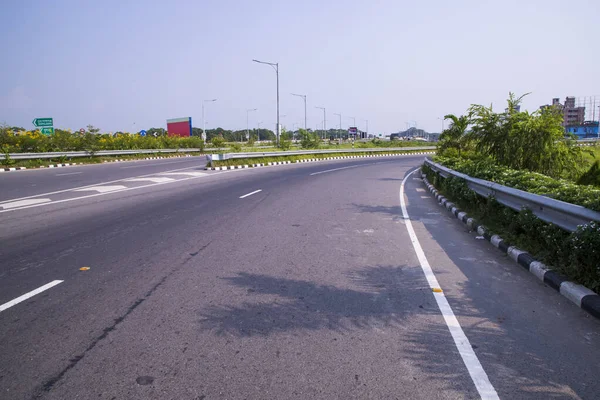 Divide Carretera Autopista Bhanga Intercambio Bangladesh —  Fotos de Stock