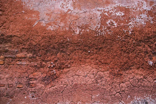 Vieux Fond Texture Murale Brique Rouge Surface Ciment Grunge — Photo