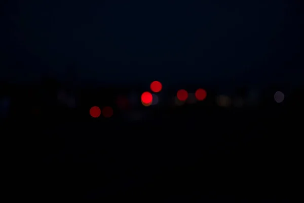 Noc Město Ulice Provoz Abstraktní Rozmazané Bokeh Světla Pozadí — Stock fotografie