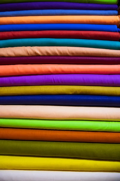 Flerfärgad Textil Tyger Mönster Struktur Bakgrund — Stockfoto