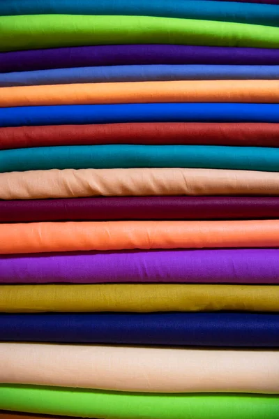 Flerfärgad Textil Tyger Mönster Struktur Bakgrund — Stockfoto