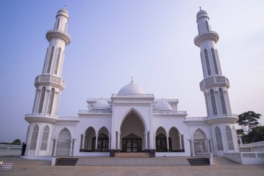 The most Beautiful architectural Elias Ahmed Chowdhury College Jame Masjid in Bangladesh under the Blue sky clipart