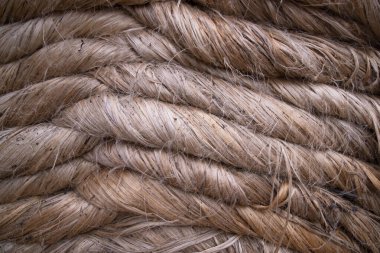 Katlanmış Altın kenevir lifleri soyut desen dokusu arka plan duvar kağıdı olarak kullanılabilir