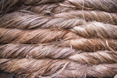 Katlanmış Altın kenevir lifleri soyut desen dokusu arka plan duvar kağıdı olarak kullanılabilir