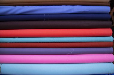 Çok renkli tekstil kumaş soyut desen dokuları Arkaplan Duvar Kağıdı olarak kullanılabilir