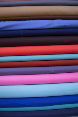 Çok renkli tekstil kumaş soyut desen dokuları Arkaplan Duvar Kağıdı olarak kullanılabilir