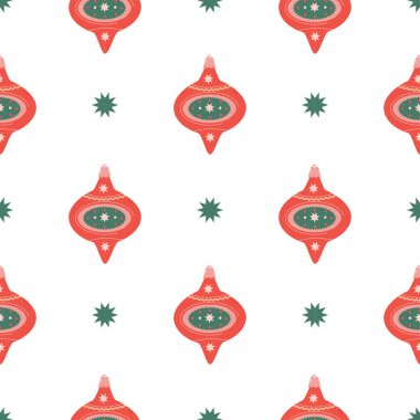 vektör Christmas parlak retro desen