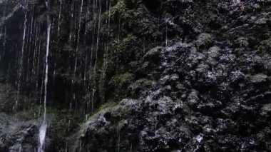Yalynskiy waterfall in Marmaros region. Carpathian Mountain, Ukraine. Walking and hiking trails in Marmaros ridge. Rural area of carpathian mountains in autumn