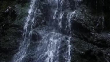 Yalynskiy waterfall in Marmaros region. Carpathian Mountain, Ukraine. Walking and hiking trails in Marmaros ridge. Rural area of carpathian mountains in autumn