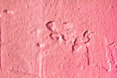 Duvarda kırsal tarzda alçı parçası var. Yüksek kalite fotoğraf