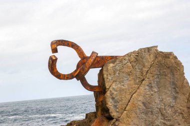 Rüzgarın Tarağı. San Sebastian, İspanya. Yüksek kalite fotoğraf