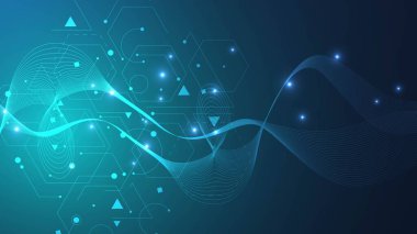 Genel ağ bağlantısı. Küresel. Sosyal ağ iletişimi. İnternet teknolojisi. Vektör illüstrasyonu.