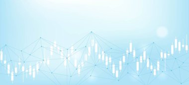 Finans ve para teknolojisi iş refahı ve varlık yönetimi kavramı. Yaratıcı grafik ekonomi ve finansal büyüme. Vektör illüstrasyonu.