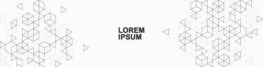 Üçgen ve altıgen şekilli modern soyut arkaplan. Başlık, web afişi, web sitesi, sunum için üçgen geometrik doku.
