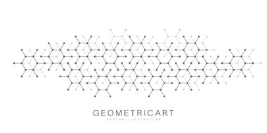 Üçgen ve altıgen şekilli modern soyut arkaplan. Başlık, web afişi, web sitesi, sunum için üçgen geometrik doku.