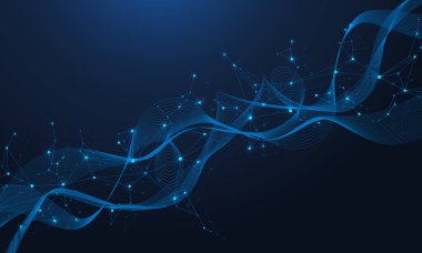 Genel ağ bağlantısı. Küresel. Sosyal ağ iletişimi. İnternet teknolojisi. Vektör illüstrasyonu.