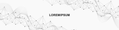 Dijital bağlantı noktaları ve çizgiler. Ağ bağlantısı yapısı. Teknoloji çokgen arka planı. Pleksus etkisi. Vektör İllüstrasyonu