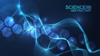 Genel ağ bağlantısı web sitesi başlığı veya başlık tasarımı. Noktaları ve çizgileri birleştiren soyut bir arkaplan. Küresel. Sosyal ağ iletişimi. İnternet teknolojisi. Vektör illüstrasyonu.