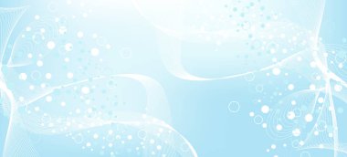 Modern soyut molekül yapısı bilim ya da tıbbi altyapı için. DNA sarmalı ya da atom görselleştirmesi. Moleküler dalga akışı soyut arkaplan. Vektör illüstrasyonu.