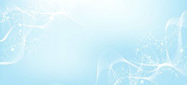 Modern soyut molekül yapısı bilim ya da tıbbi altyapı için. DNA sarmalı ya da atom görselleştirmesi. Moleküler dalga akışı soyut arkaplan. Vektör illüstrasyonu.