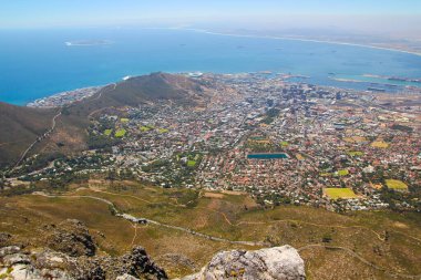 Cape Town, Masa Dağı manzarası. Yüksek kalite fotoğraf