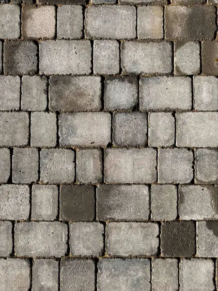 Block paved drive in charcoal grey colour paving