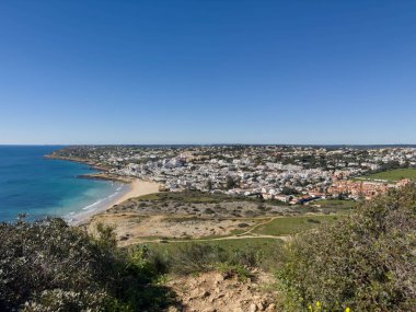 Praia Da Luz Beautiful sandy beach near Lagos in Ponta da Piedade, Algarve region, Portugal