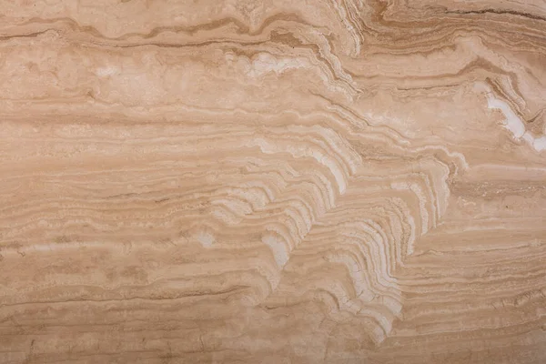 天然斜纹的独特质感 米色和棕色波浪层的柔软图案 — 图库照片