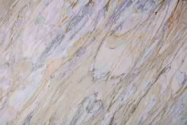 Detailed close-up of polished natural marble with distinctive golden veins. clipart