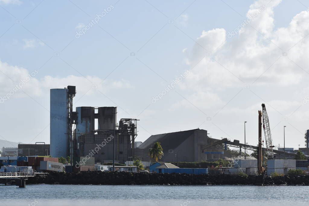 FortdeFrance, Martinique January 9, 2023 Electrical Power Plant