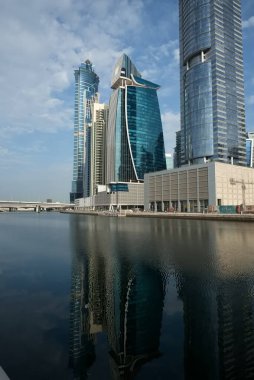 Dubai Kanalı manzaralı Dubai, Birleşik Arap Emirlikleri, 31 Ocak 2024, Sabah Kanalı manzaralı