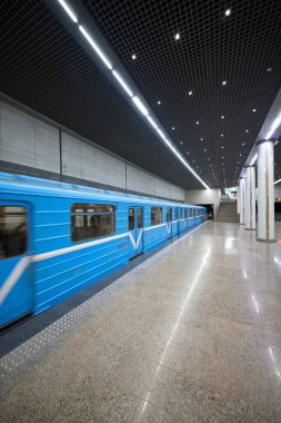 Taşkent Özbekistan 24 Mart 2025 Abdulla Kodiriy Metro İstasyonu 'nun içi