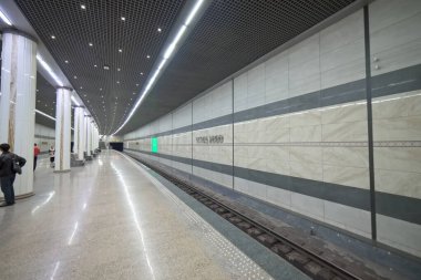 Taşkent, Özbekistan 24 Mart 2025 Beruniy Metro İstasyonu İçişleri