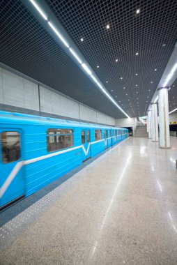 Taşkent, Özbekistan 24 Mart 2025 Beruniy Metro İstasyonu İçişleri