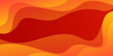 Soyut renkli turuncu-kırmızı sıvı dalga arkaplanı. Gradyan dinamik duvar kağıdı. Şablonlar, satış afişleri, işletmeler, reklamlar, etkinlikler, web ve sayfalar için elverişli