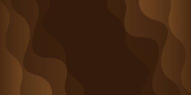 Soyut çikolata akışkan dalga arka planı, vektör tasarımı. Modern dinamik duvar kağıdı. Satışlar, reklamlar, etkinlikler, iş, web siteleri, sayfalar ve diğerleri için şablon afişi