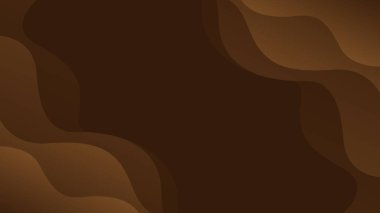 Soyut çikolata akışkan dalga arka planı, vektör tasarımı. Modern dinamik duvar kağıdı. Satışlar, reklamlar, etkinlikler, iş, web siteleri, sayfalar ve diğerleri için şablon afişi