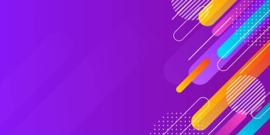 Soyut renkli gradyan dinamik arkaplan. Modern geometrik duvar kağıtları. Şablonlar, pankartlar, kapaklar, web siteleri, sayfalar ve diğerleri için güzel vektör tasarımı