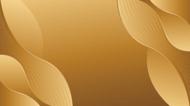 Zarif altın rengi, lüks bir arka plan. Soyut duvar kağıdı tasarımı. Davetler, ödüller, satışlar, etkinlikler, şablonlar, afişler, kartlar, kapaklar, web siteleri, sayfalar ve daha fazlası için uygundur