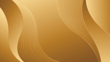 Zarif altın rengi, lüks bir arka plan. Soyut duvar kağıdı tasarımı. Davetler, ödüller, satışlar, etkinlikler, şablonlar, afişler, kartlar, kapaklar, web siteleri, sayfalar ve daha fazlası için uygundur