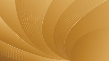 Lüks Stili Soyut Düz Eğriler ile Zarif Altın Arkaplan. Şablonlar, pankartlar, kapaklar, ödüller, satışlar, etkinlikler, web siteleri, sayfalar ve daha fazlası için elverişli