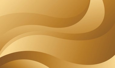 Lüks Stili Soyut Düz Eğriler ile Zarif Altın Arkaplan. Şablonlar, pankartlar, kapaklar, ödüller, satışlar, etkinlikler, web siteleri, sayfalar ve daha fazlası için elverişli