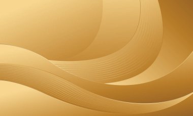 Zarif altın rengi, lüks bir arka plan. Soyut duvar kağıdı tasarımı. Davetler, ödüller, satışlar, etkinlikler, şablonlar, afişler, kartlar, kapaklar, web siteleri, sayfalar ve daha fazlası için uygundur