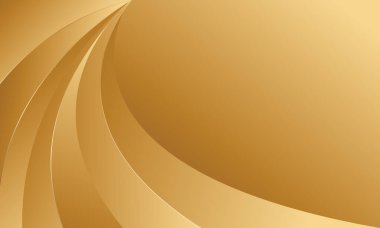 Lüks Stili Soyut Düz Eğriler ile Zarif Altın Arkaplan. Şablonlar, pankartlar, kapaklar, ödüller, satışlar, etkinlikler, web siteleri, sayfalar ve daha fazlası için elverişli