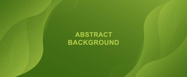 Soyut yeşil eğimli sıvı dalga arkaplanı, modern dinamik duvar kağıdı. Doğa rengi. Şablonlar, satış afişleri, işletmeler, etkinlikler, reklamlar, web ve sayfalar için elverişli