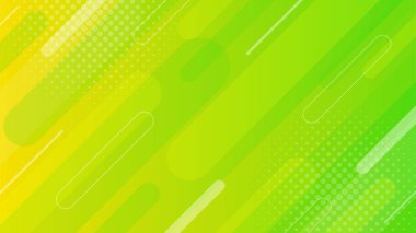 Parlak yeşil-sarı soyut dinamik arkaplan. Modern geometrik duvar kağıdı. Şablonlar, afişler, posterler, kapaklar, broşürler, web siteleri ve sayfalar için uygun