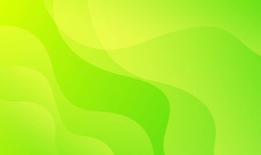 Sıvı dalga şekilli yeşil-sarı arka plan tasarımı. Soyut duvar kağıdı. Sancaklar, reklamlar, etkinlikler, şablonlar, sayfalar, ağlar ve diğerleri satan işletmeler için uygundur