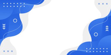 Geometrik şekilli modern mavi sıvı dalga arka planı. Soyut dinamik duvar kağıdı. Satışlar, reklamlar, iş dünyası, sunumlar, web ve sayfalar için şablon afişi