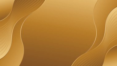 Zarif altın rengi, lüks bir arka plan. Soyut duvar kağıdı tasarımı. Davetler, ödüller, satışlar, etkinlikler, şablonlar, afişler, kartlar, kapaklar, web siteleri, sayfalar ve daha fazlası için uygundur